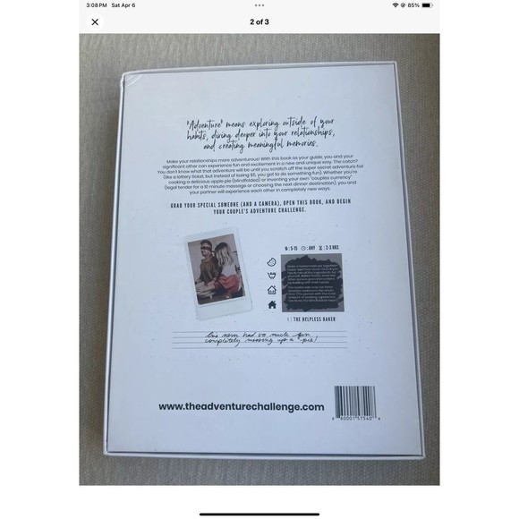 The Adventure Challenge Couples Edition Anniversary/Valentines (2020) Brand New - Picture 2 of 3